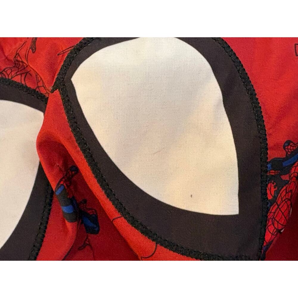 Marvel Spider-Man Boys Jacket Size 5 Red Hooded Lightweight Windbreaker - Picture 12 of 13